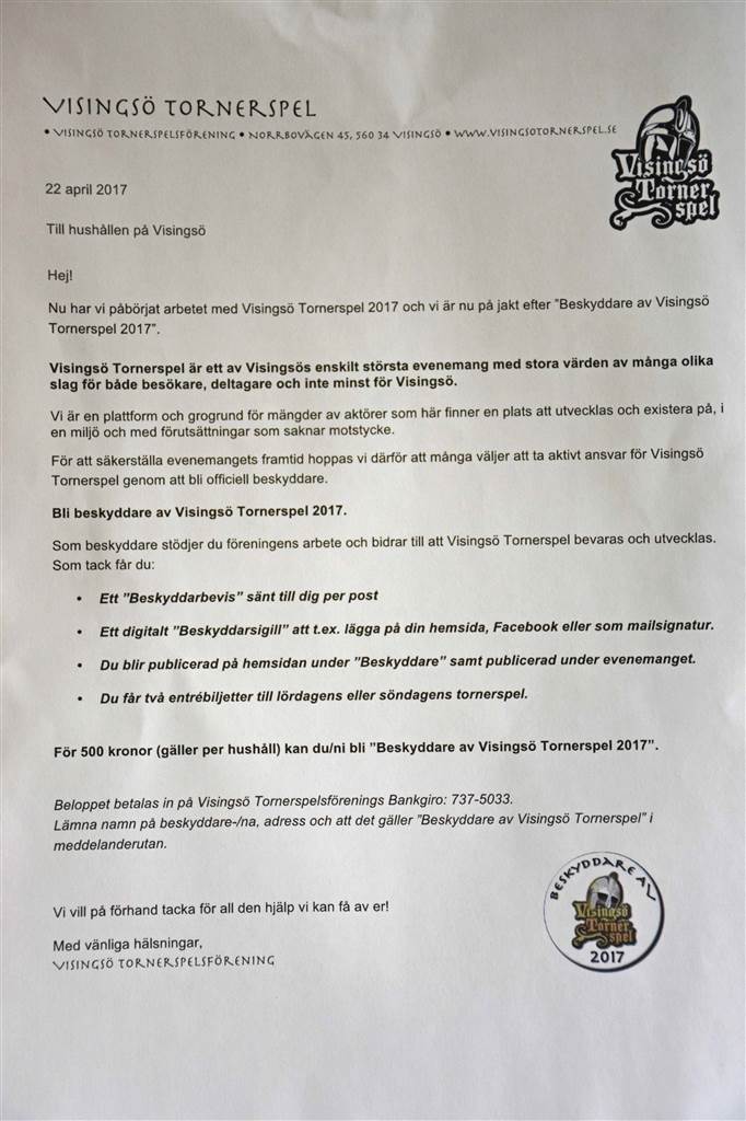 Även hushållen på Visingsö har möjlighet att stödja verksamheten